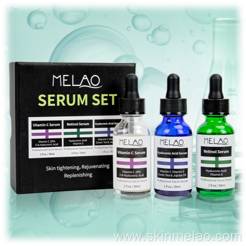 3pcs 30ml Face Serum Gift Set Vitamin C